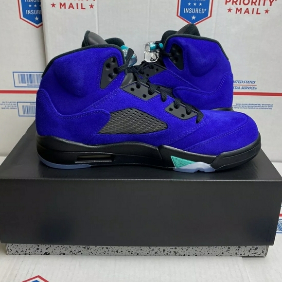 Jordan Retro 5 Alternate Grape with PROOF! 10/10.5 - Picture 6 of 9